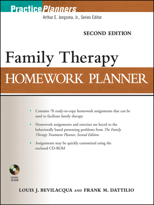 Title details for Family Therapy Homework Planner by Louis J. Bevlilacqua - Available
